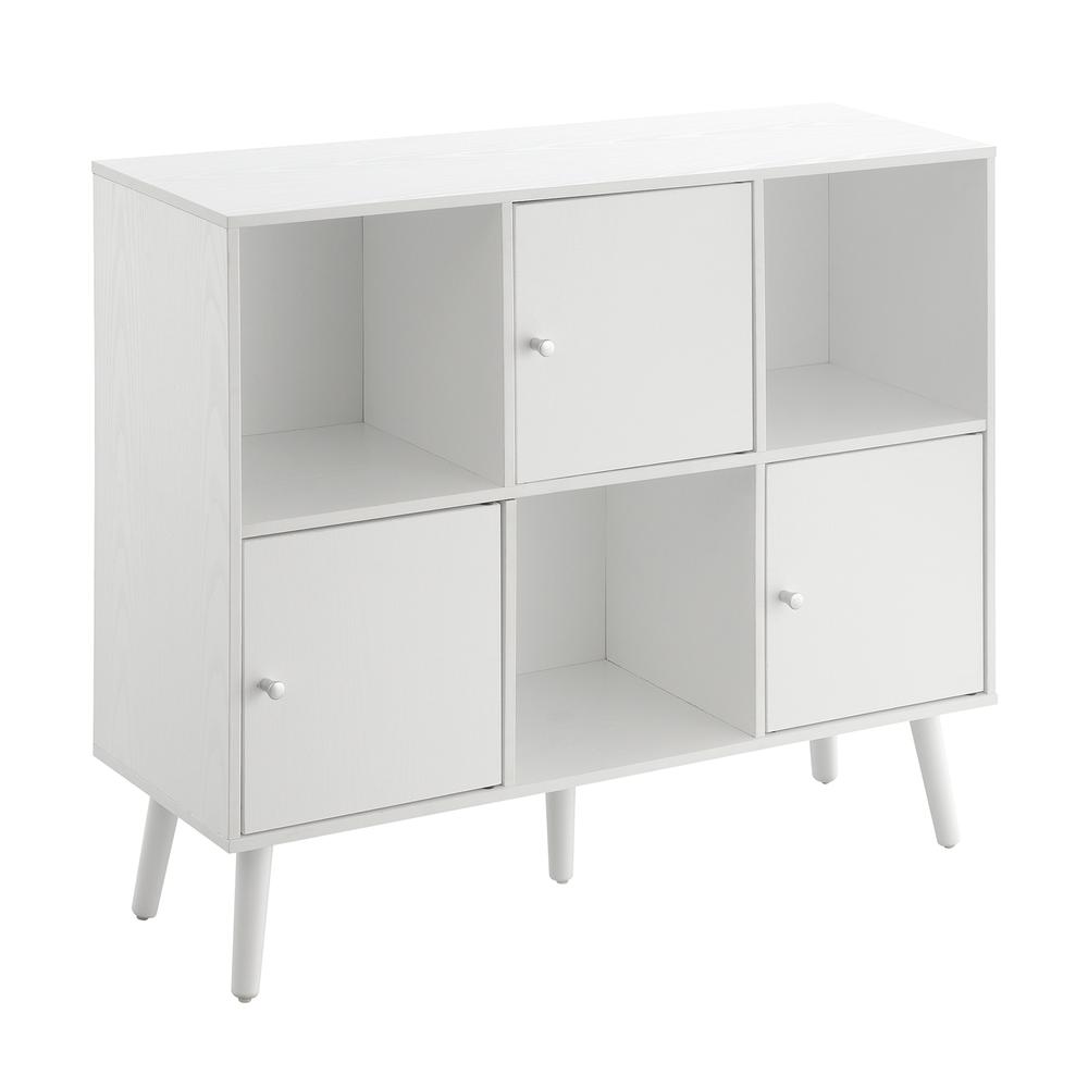 Xtra Storage 3x2 3 Door Cabinet Console Table. Picture 1