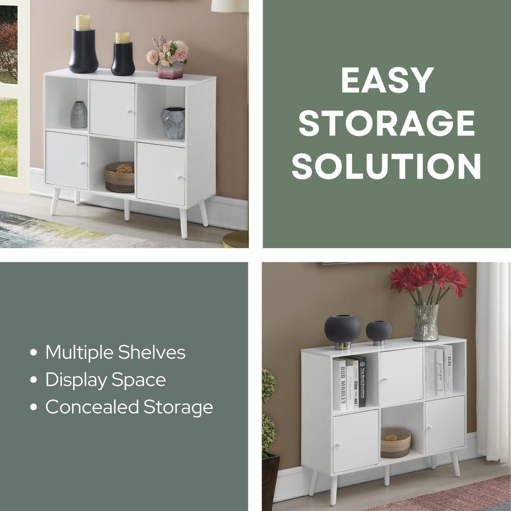Xtra Storage 3x2 3 Door Cabinet Console Table. Picture 7