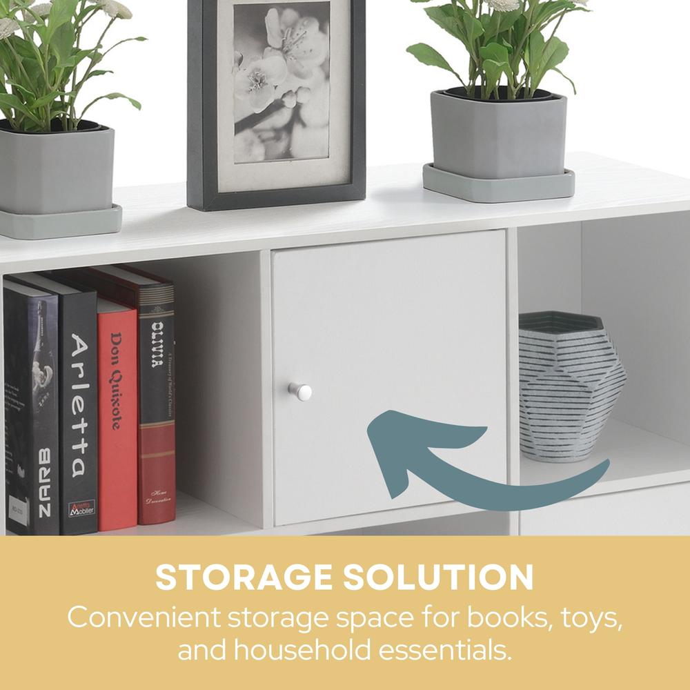 Xtra Storage 3x2 3 Door Cabinet Console Table. Picture 8