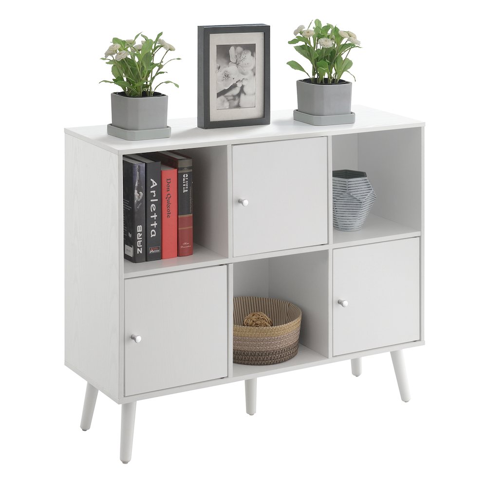 Xtra Storage 3x2 3 Door Cabinet Console Table. Picture 3