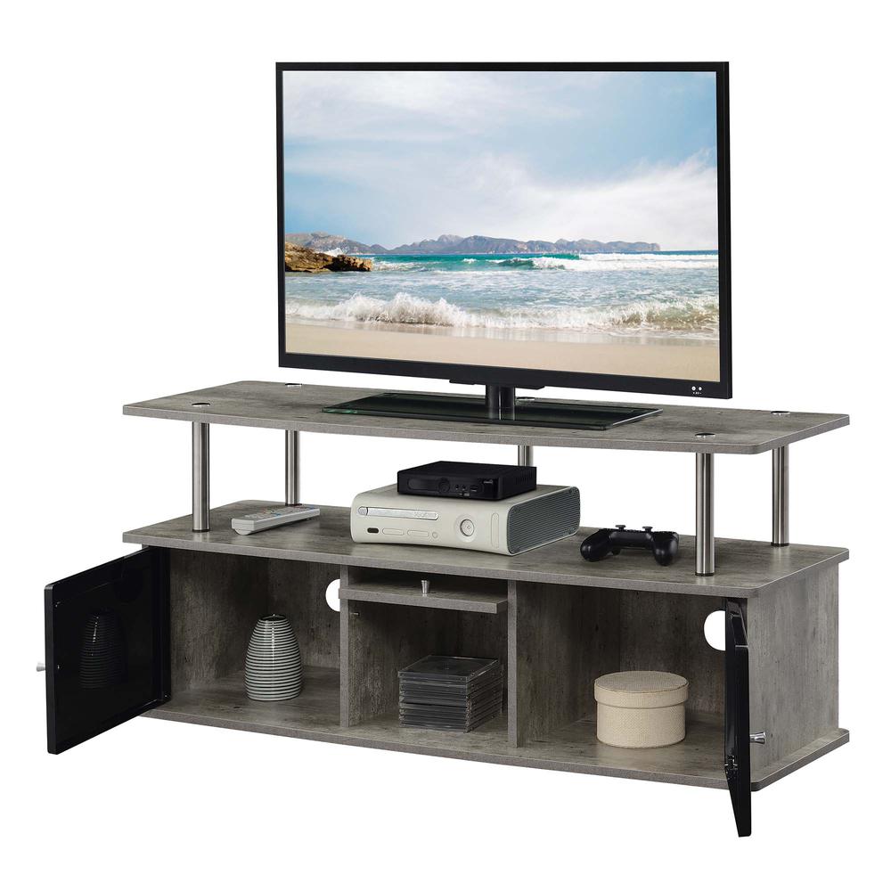 TV Stand with 3 Storage Cabinets and Shelf for TVs up to 55 inches. Picture 3
