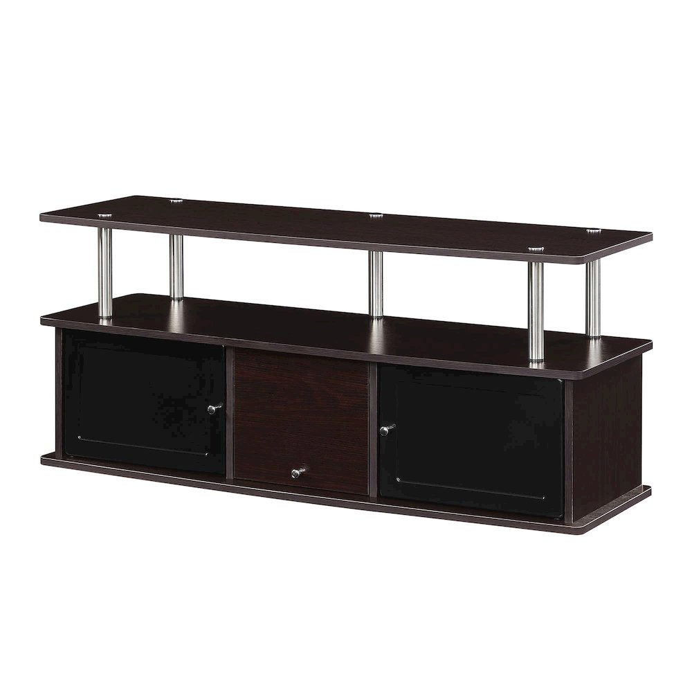 TV Stand with 3 Storage Cabinets and Shelf for TVs up to 55 inches. Picture 1