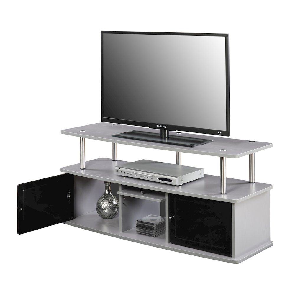 TV Stand with 3 Storage Cabinets and Shelf for TVs up to 55 inches. Picture 3
