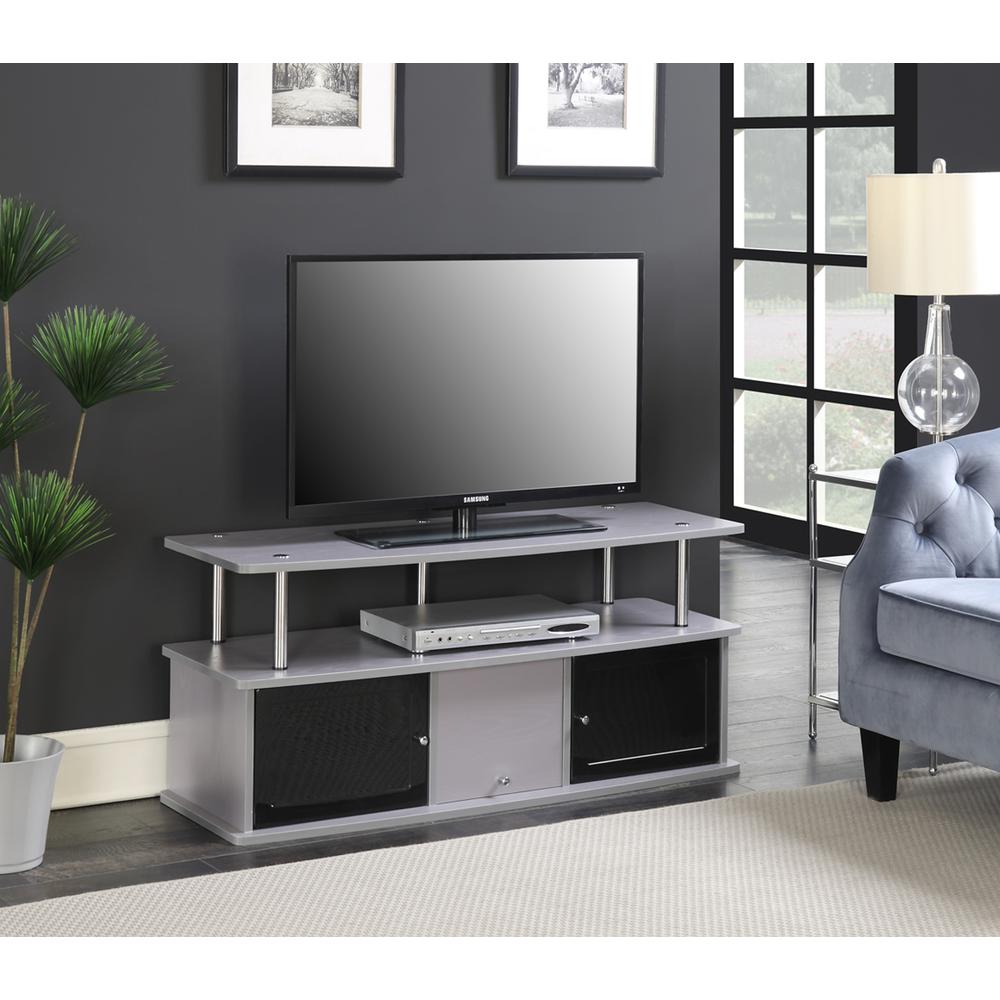 TV Stand with 3 Storage Cabinets and Shelf for TVs up to 55 inches. Picture 2