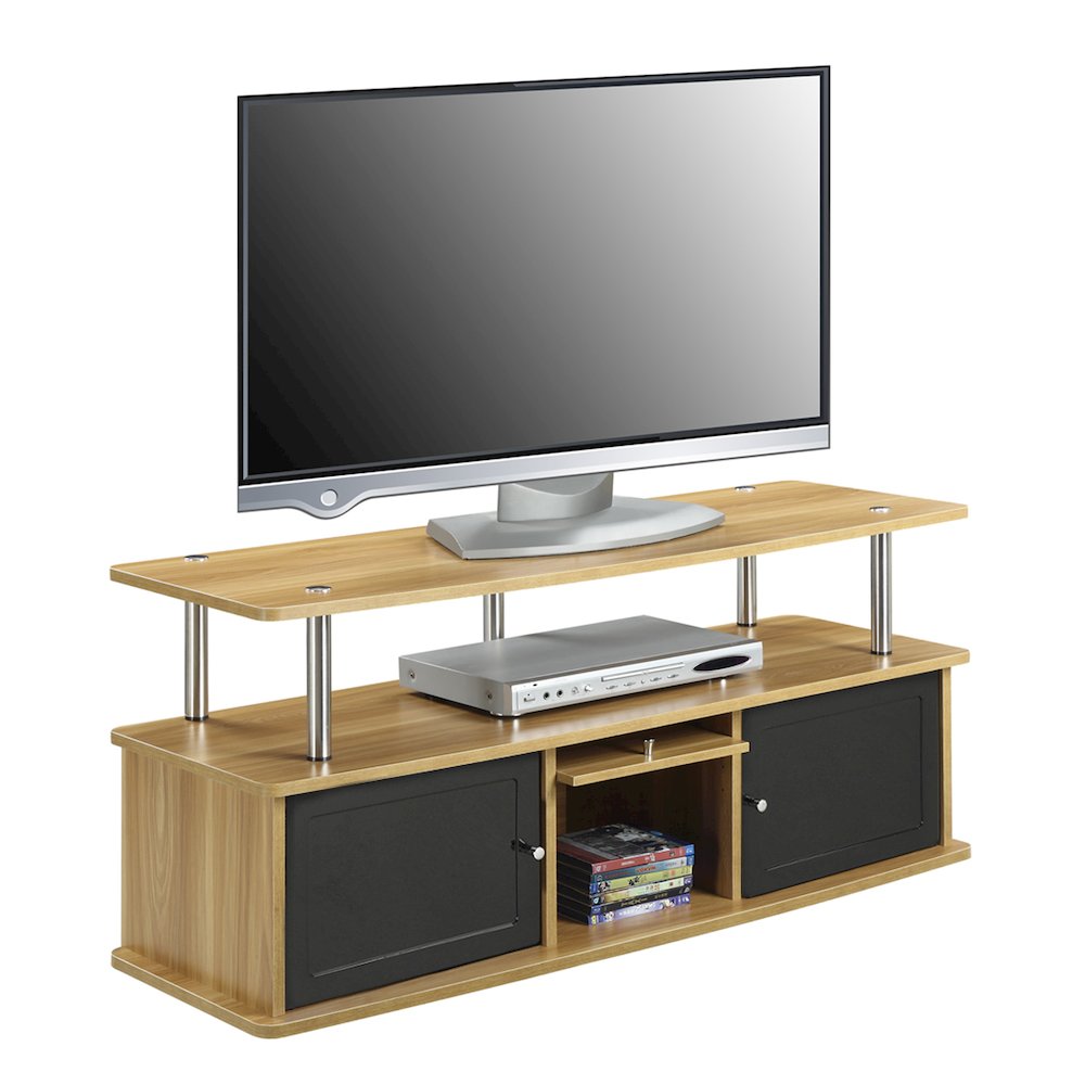 TV Stand with 3 Storage Cabinets and Shelf for TVs up to 55 inches. Picture 3