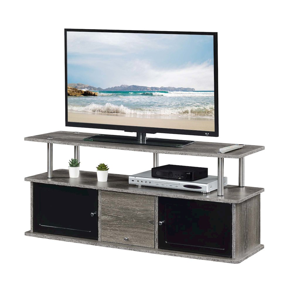 TV Stand with 3 Storage Cabinets and Shelf for TVs up to 55 inches. Picture 3