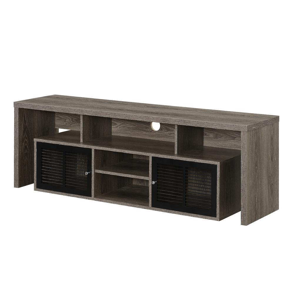Lexington 60 inch TV Stand with Storage Cabinets and Shelves. Picture 3