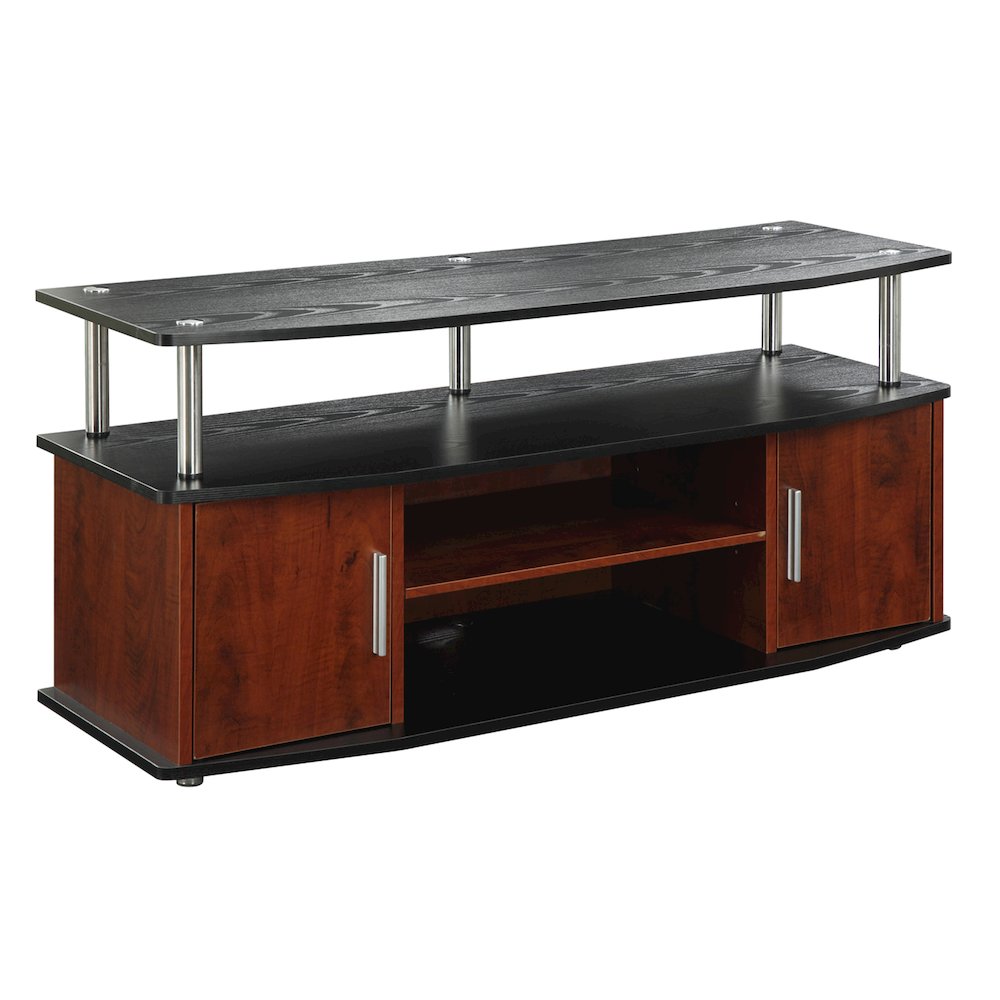 Designs2Go Monterey TV Stand with Cabinets and Shelves for TVs up to 55 Inches. Picture 1