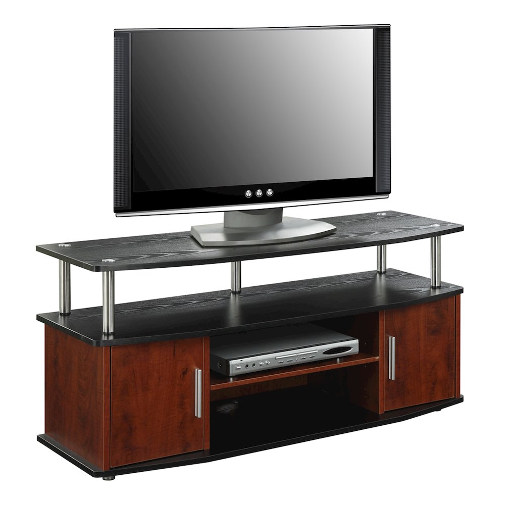 Designs2Go Monterey TV Stand with Cabinets and Shelves for TVs up to 55 Inches. Picture 2