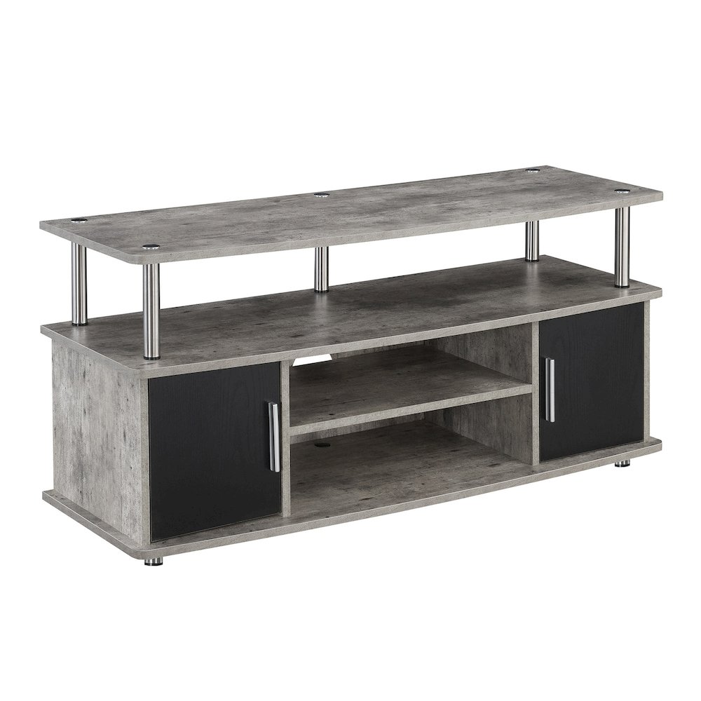 Designs2Go Monterey TV Stand with Cabinets and Shelves for TVs up to 55 Inches. Picture 1