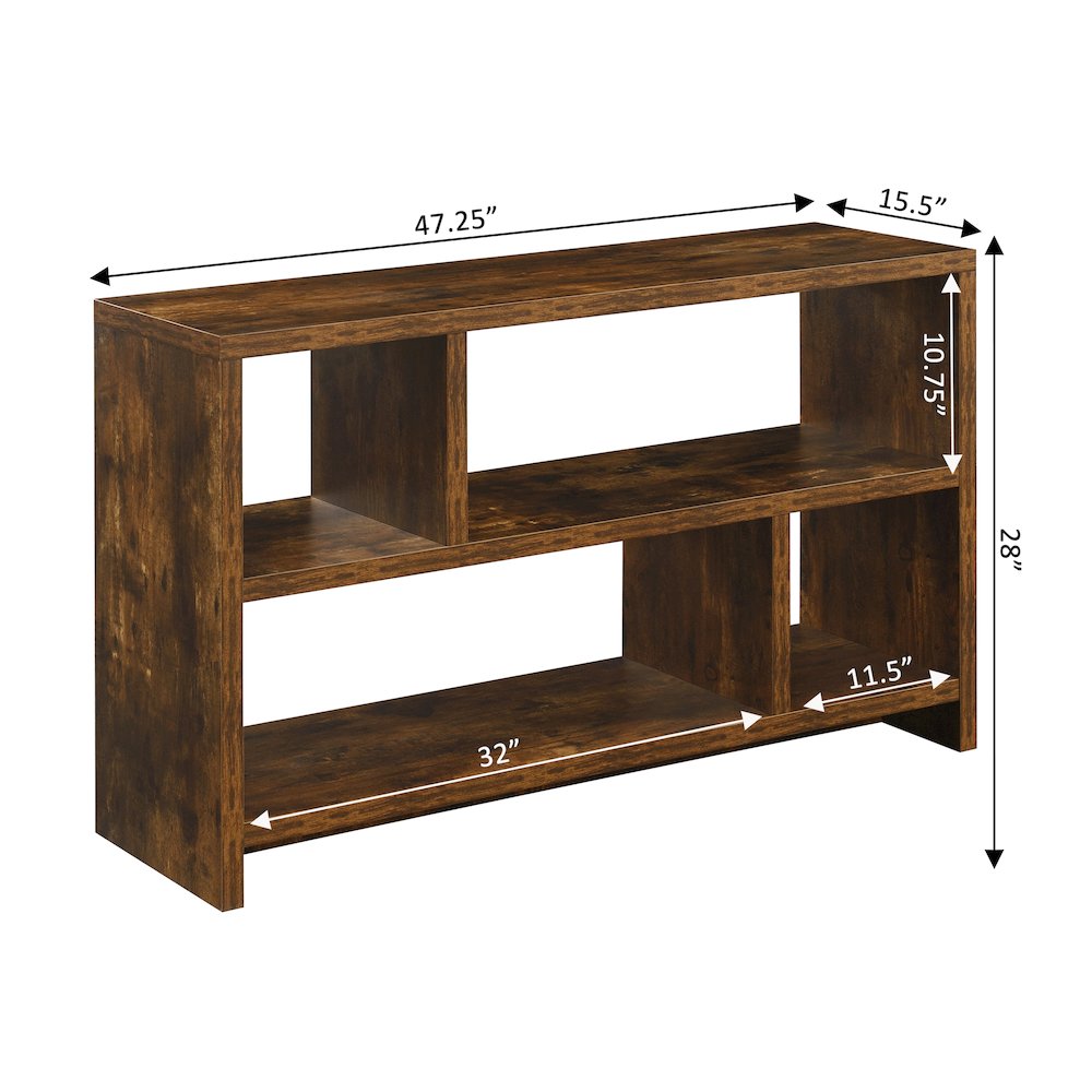 Northfield TV Stand Console with Shelves, Barnwood. Picture 4