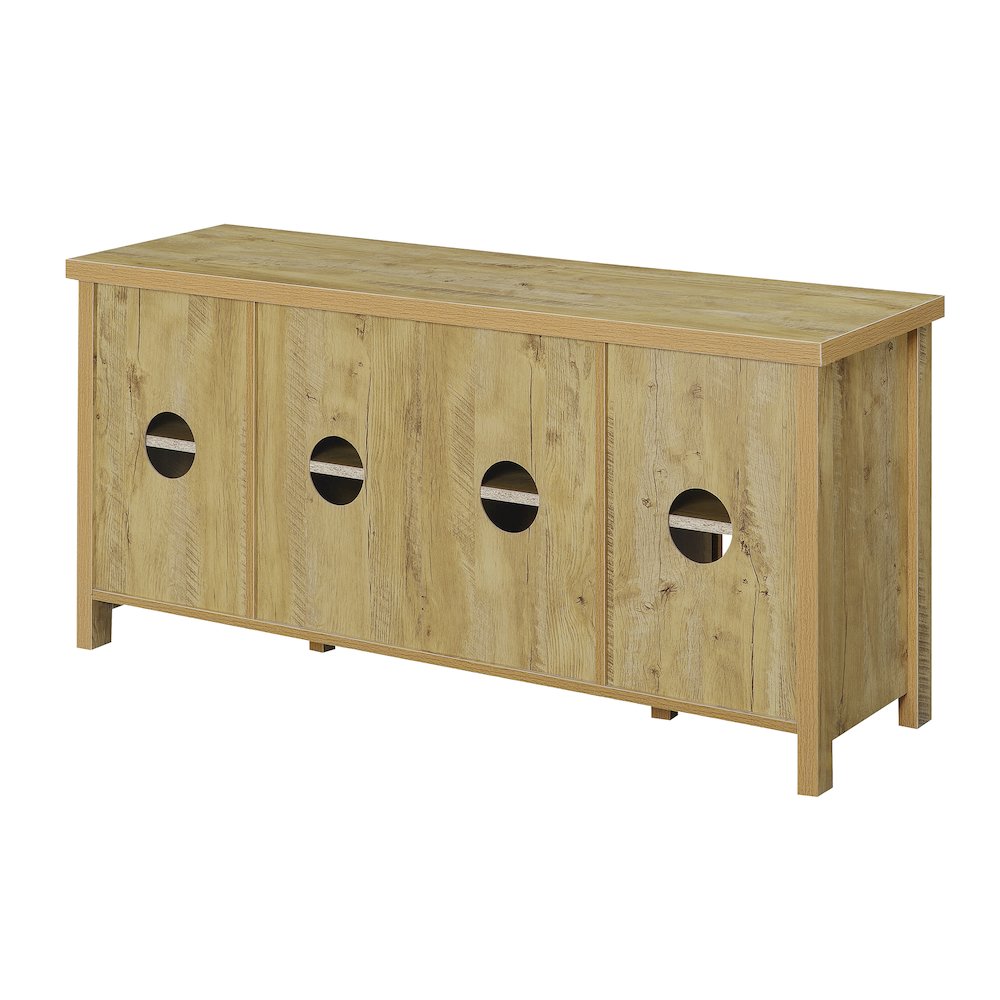 Blake Barn Door TV Stand English Oak. Picture 6