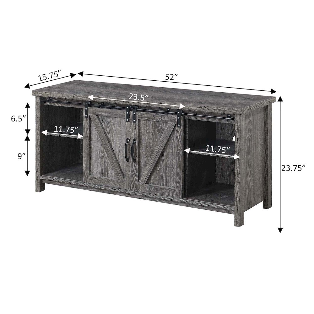 Blake Barn Door TV Stand. Picture 5