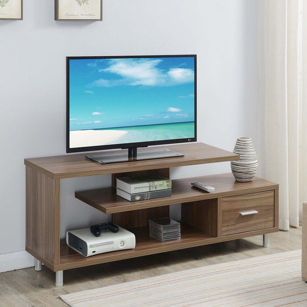 Seal II 1 Drawer TV Stand with Shelves for TVs up to 65 Inches. Picture 2