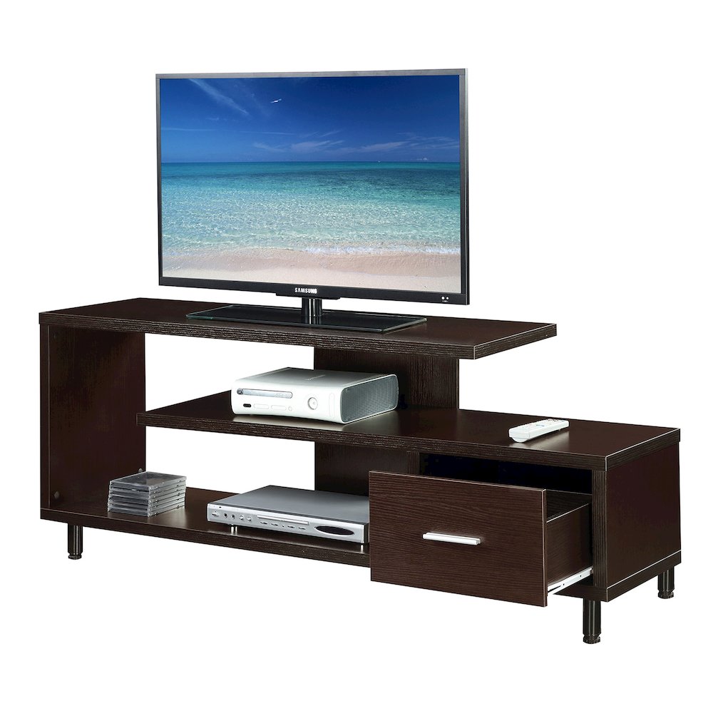 Seal II 1 Drawer TV Stand with Shelves for TVs up to 65 Inches. Picture 3