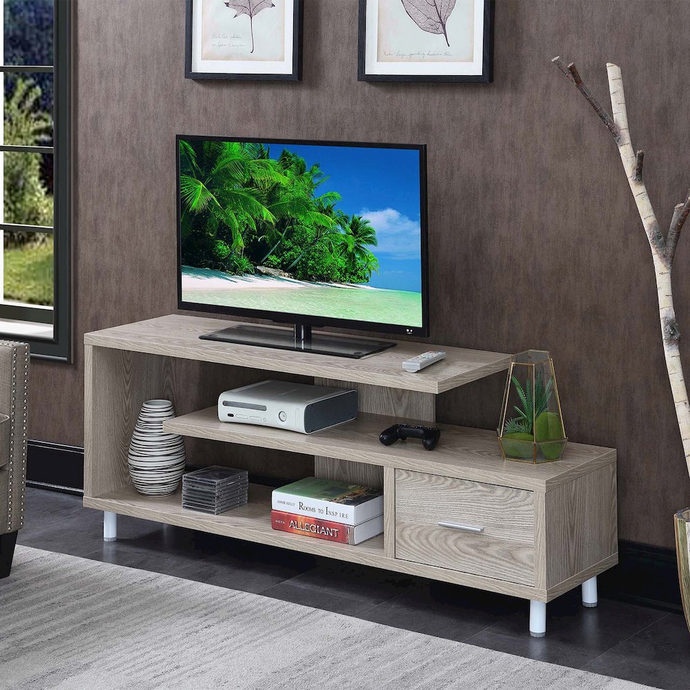 Seal II 1 Drawer TV Stand with Shelves for TVs up to 65 Inches. Picture 2