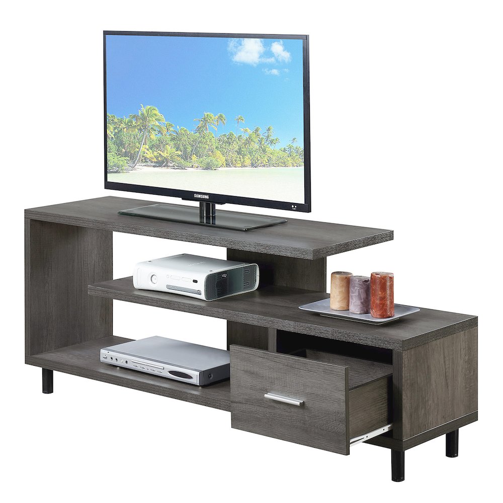 Seal II 1 Drawer TV Stand with Shelves for TVs up to 65 Inches. Picture 3
