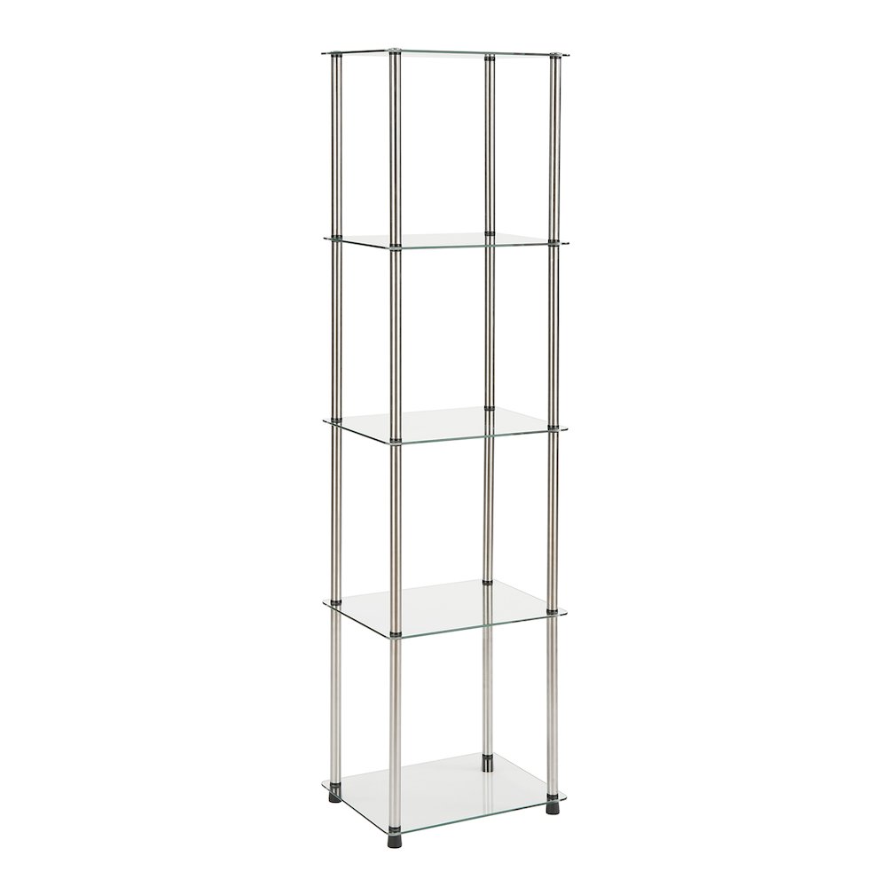 Designs2Go Classic Glass 5 Tier Glass Tower. Picture 1