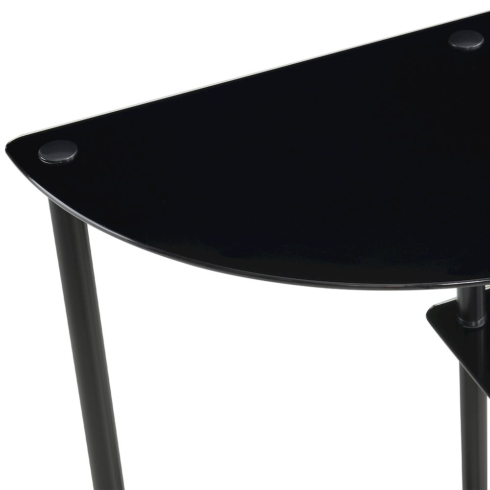 Designs2Go Classic Glass 3 Tier Display Entryway Hall Table. Picture 9