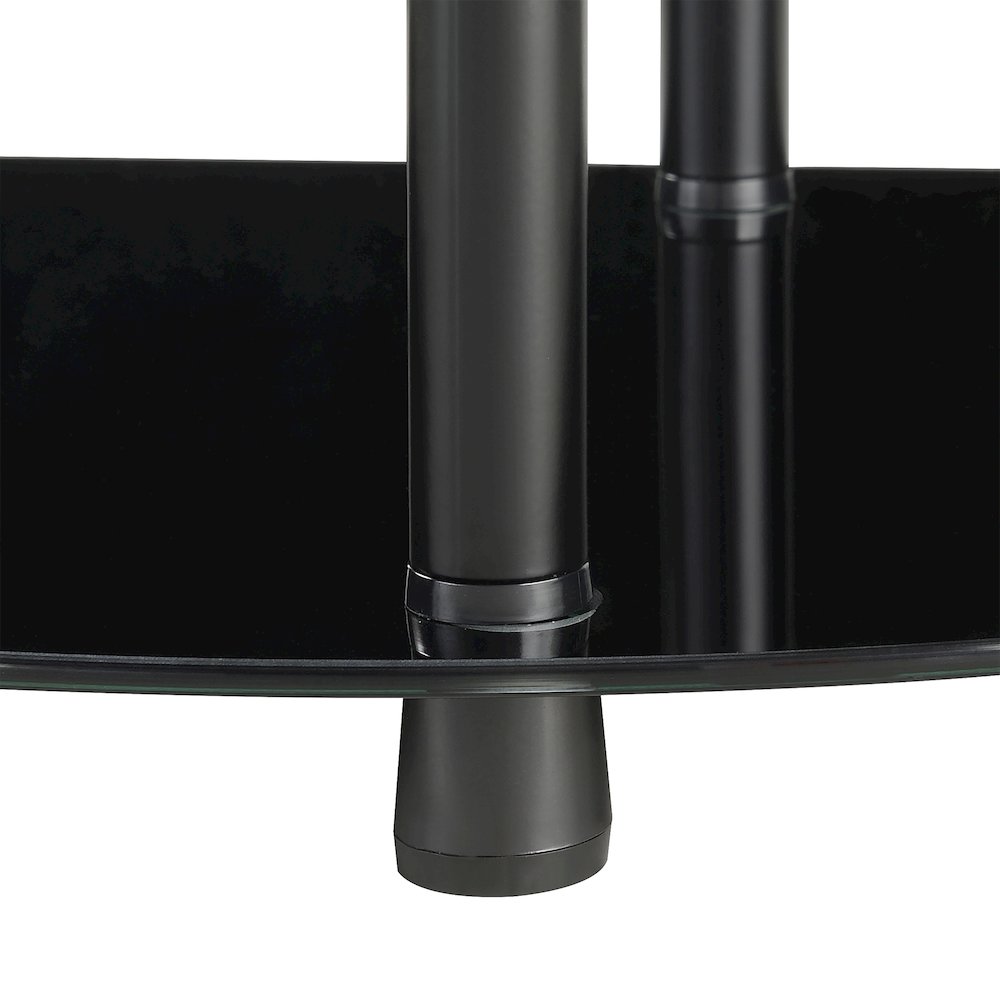 Designs2Go Classic Glass 3 Tier Display Entryway Hall Table. Picture 10