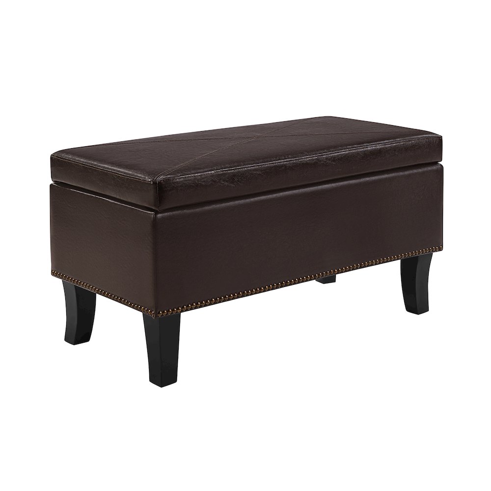 Designs4Comfort Winslow Storage Ottoman Bench. Picture 1