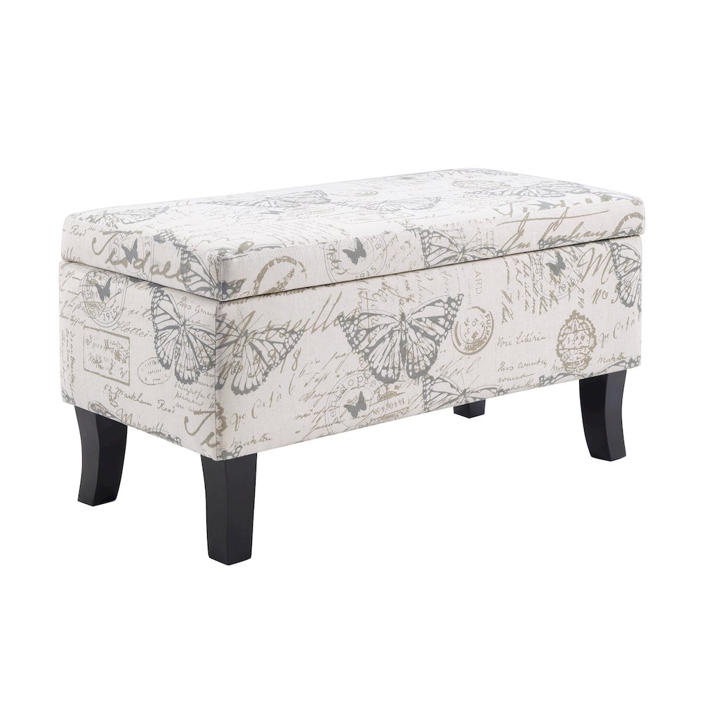 Designs4Comfort Winslow Storage Ottoman Bench. Picture 1