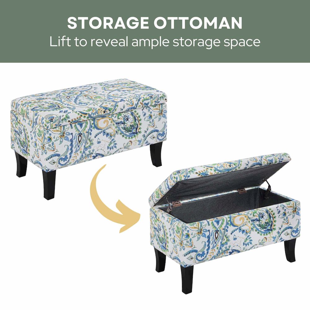 Designs4Comfort Winslow Storage Ottoman Bench. Picture 6