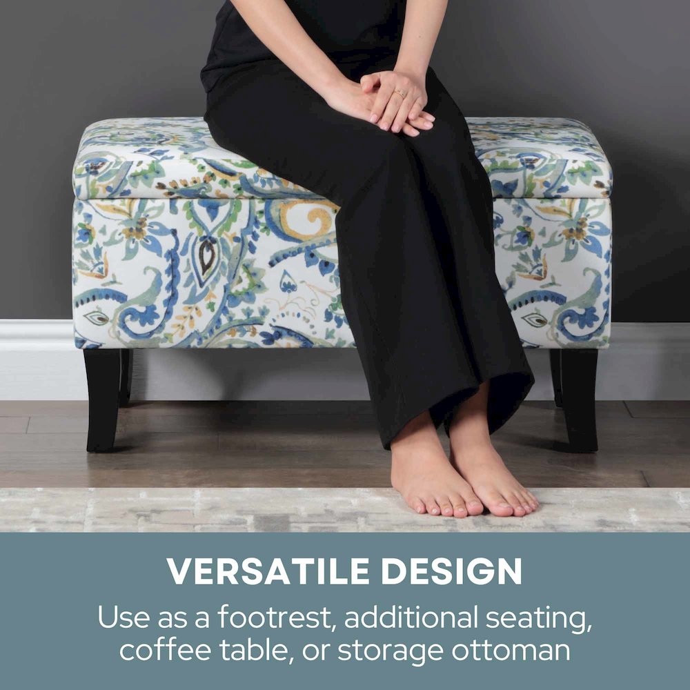 Designs4Comfort Winslow Storage Ottoman Bench. Picture 5