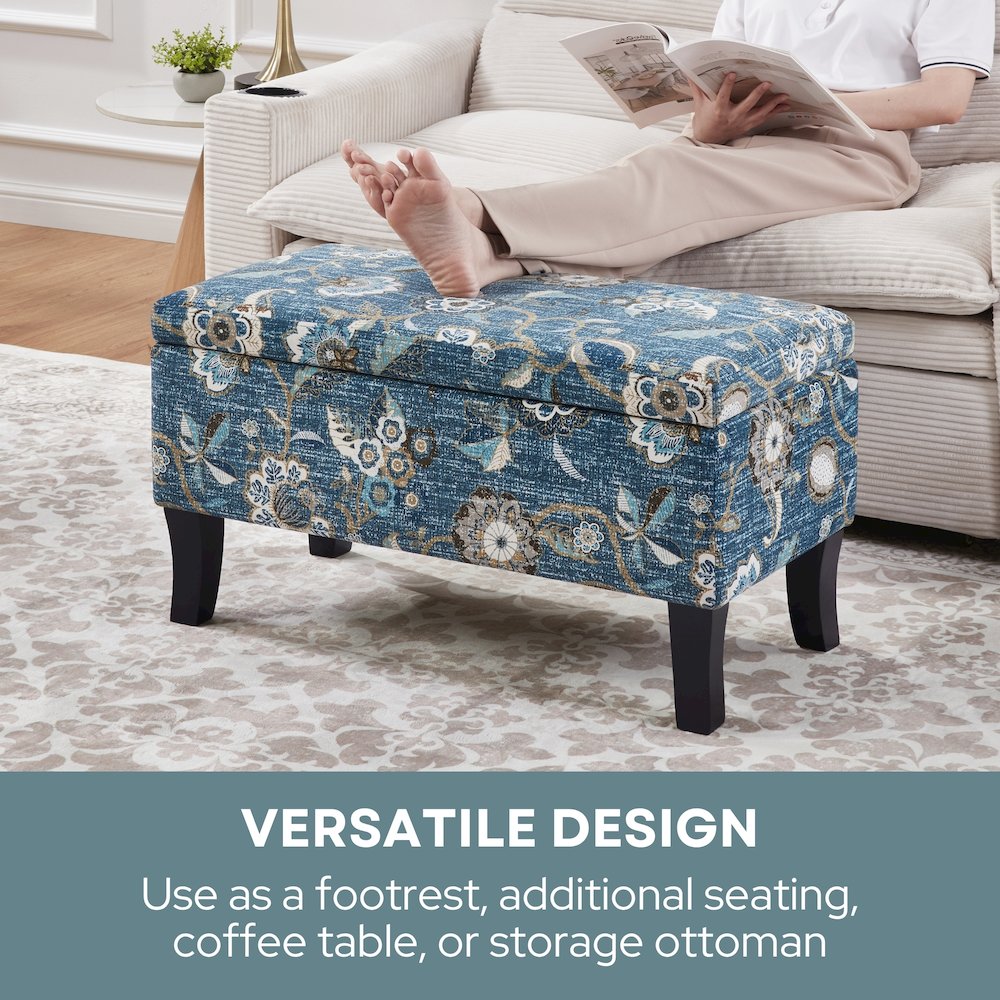Designs4Comfort Winslow Storage Ottoman Bench. Picture 5