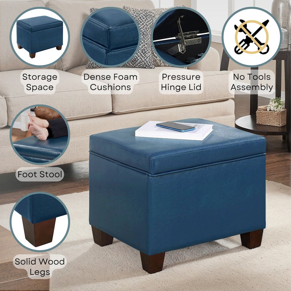 Madison Storage Ottoman. Picture 4