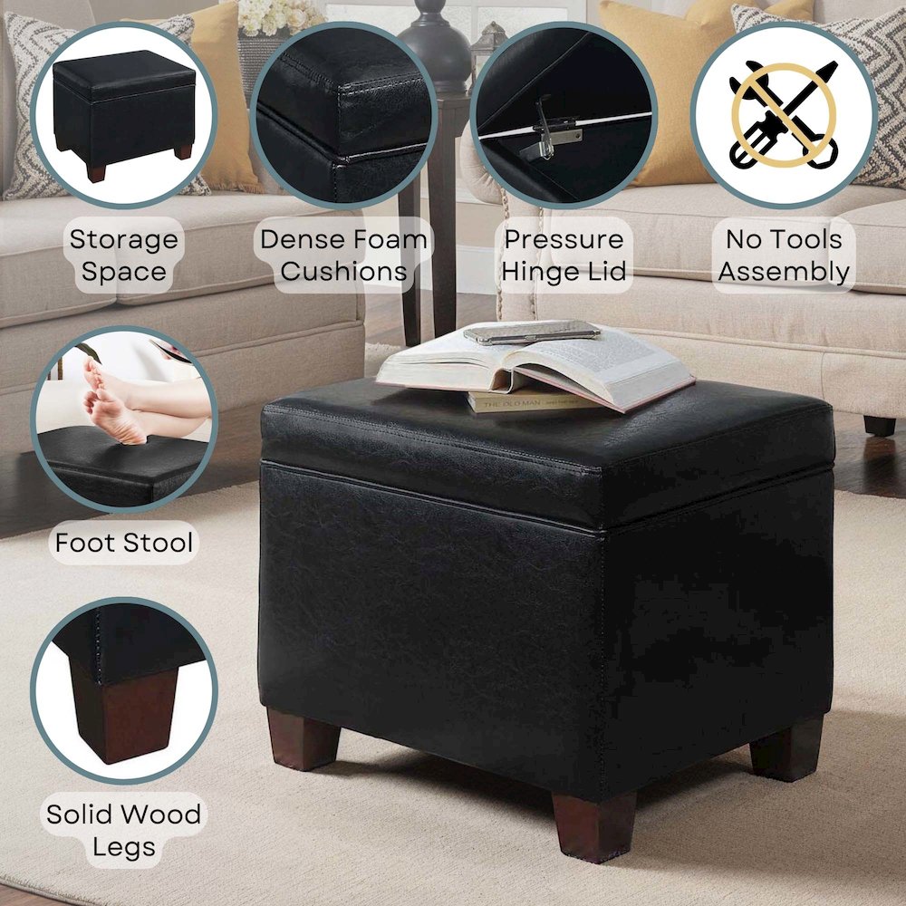 Madison Storage Ottoman. Picture 4
