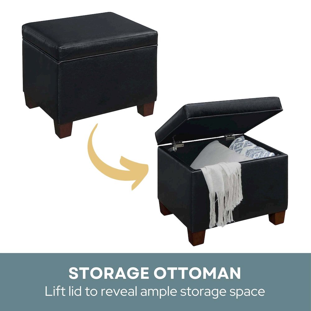 Madison Storage Ottoman. Picture 5