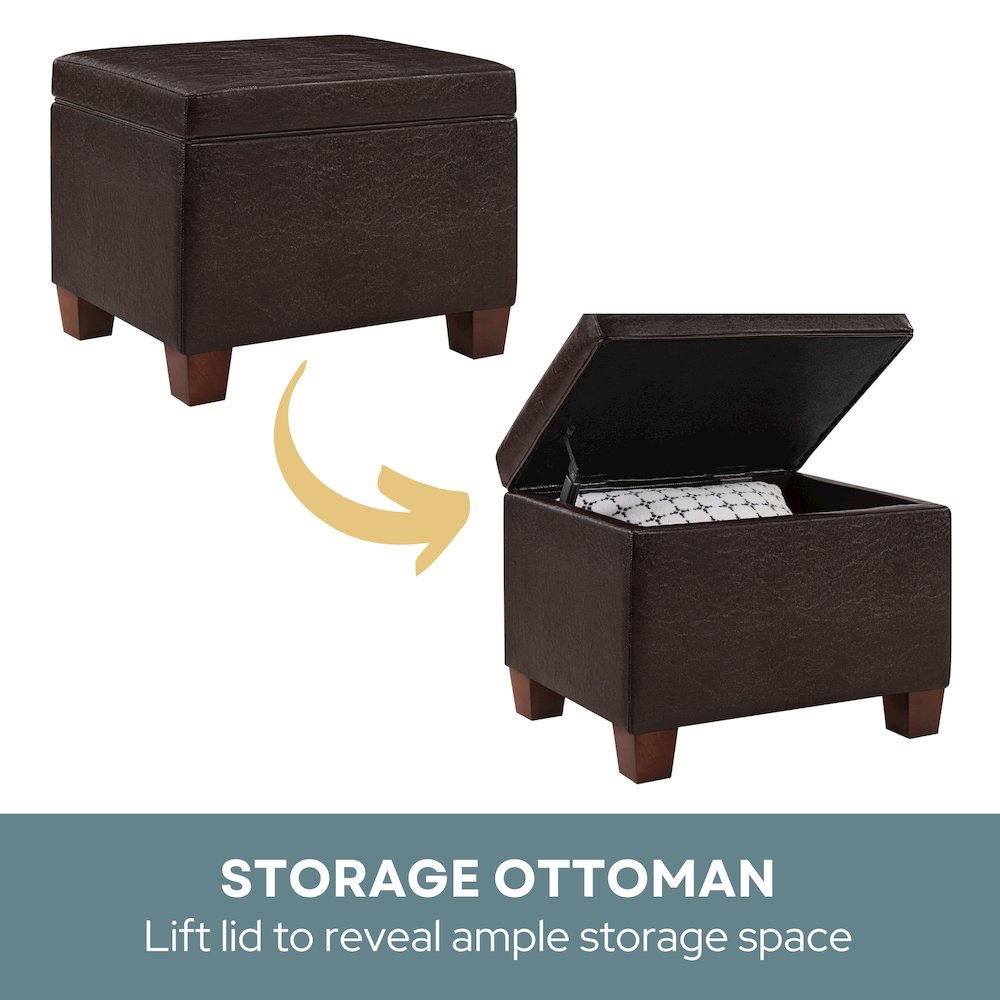 Madison Storage Ottoman. Picture 5