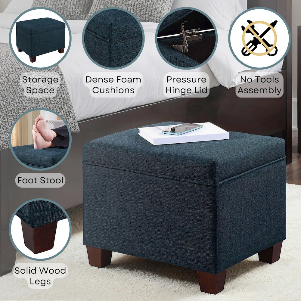 Madison Storage Ottoman. Picture 4