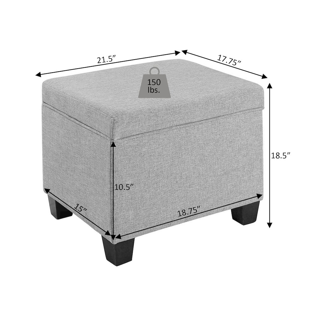 Madison Storage Ottoman. Picture 6