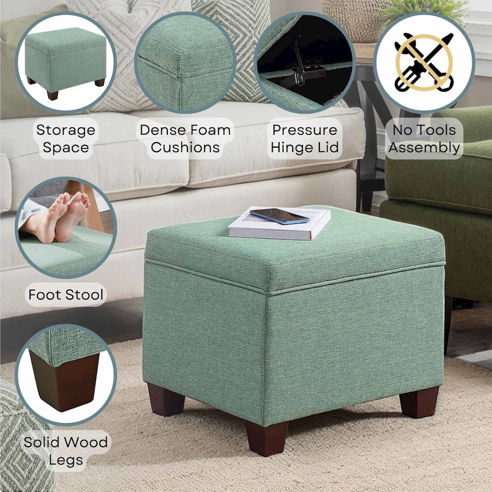 Madison Storage Ottoman. Picture 4