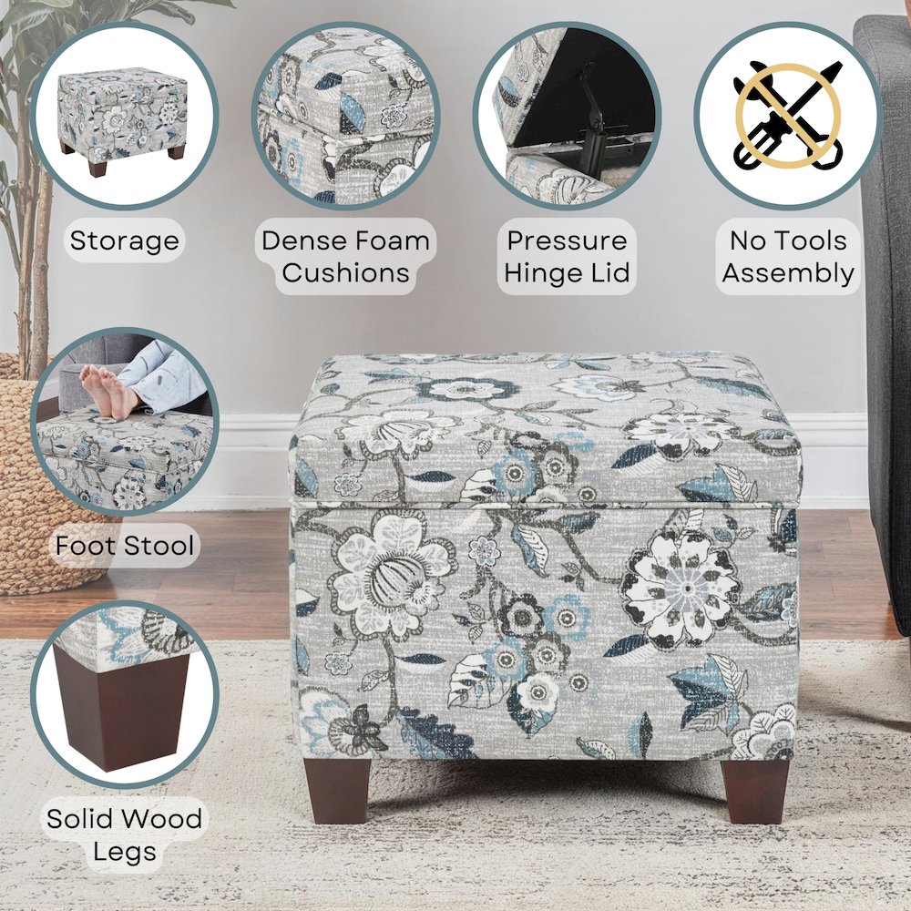 Madison Storage Ottoman. Picture 4