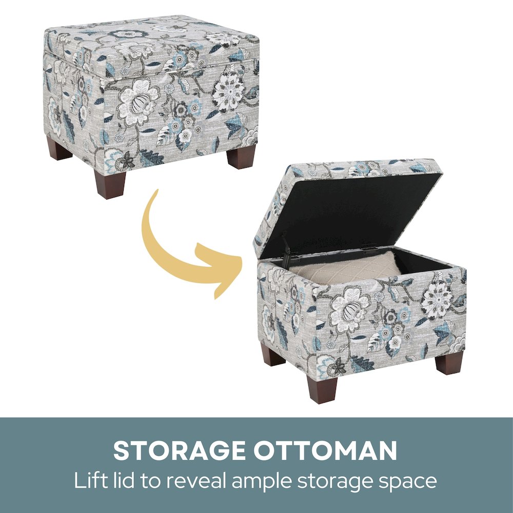 Madison Storage Ottoman. Picture 5