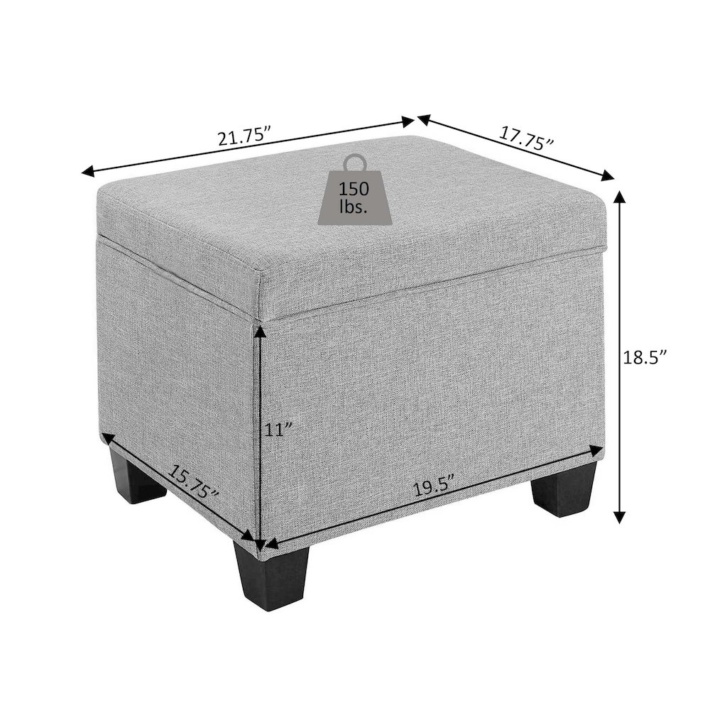 Madison Storage Ottoman. Picture 6