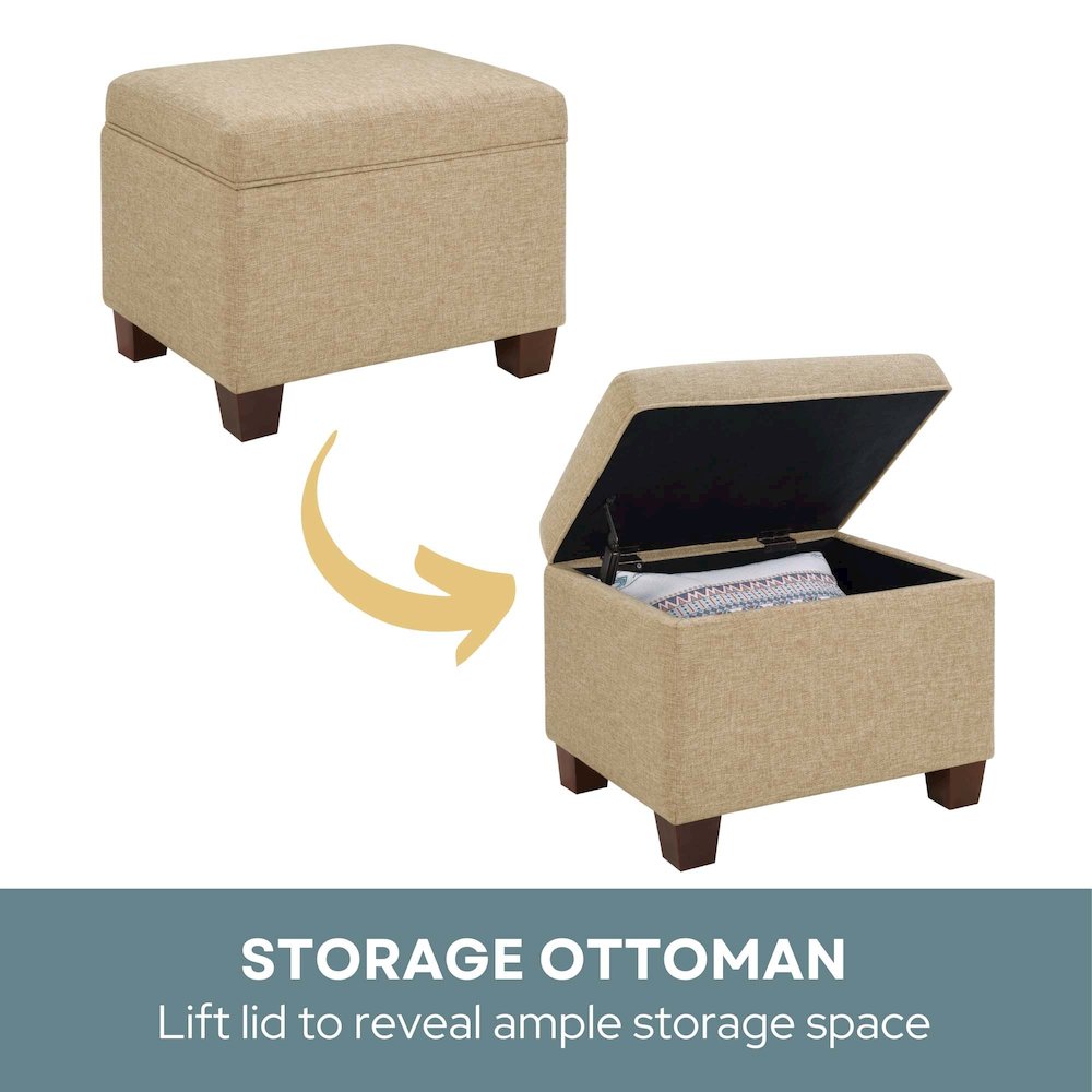 Madison Storage Ottoman. Picture 5