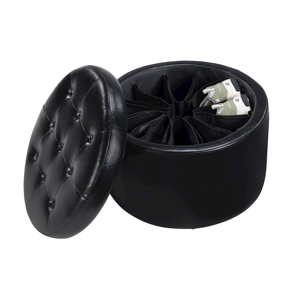 Designs4Comfort Round Shoe Ottoman. Picture 3