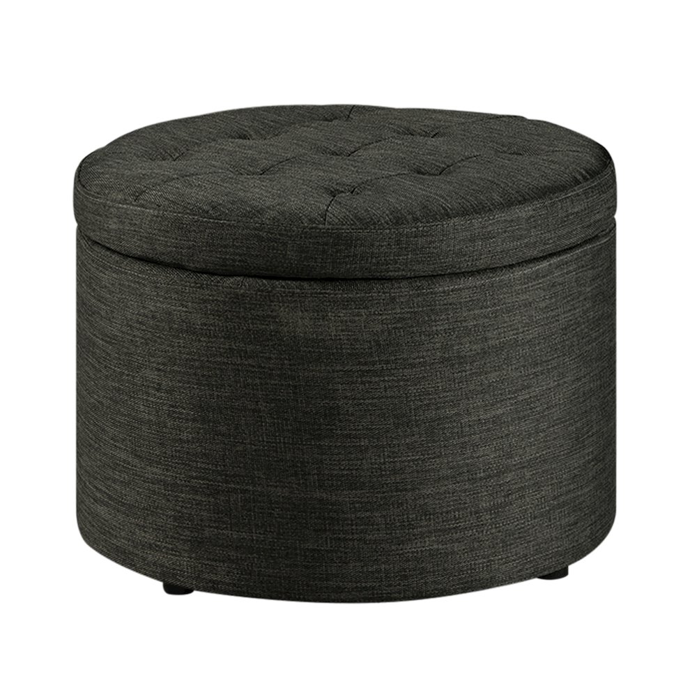 Designs4Comfort Round Shoe Ottoman. Picture 1