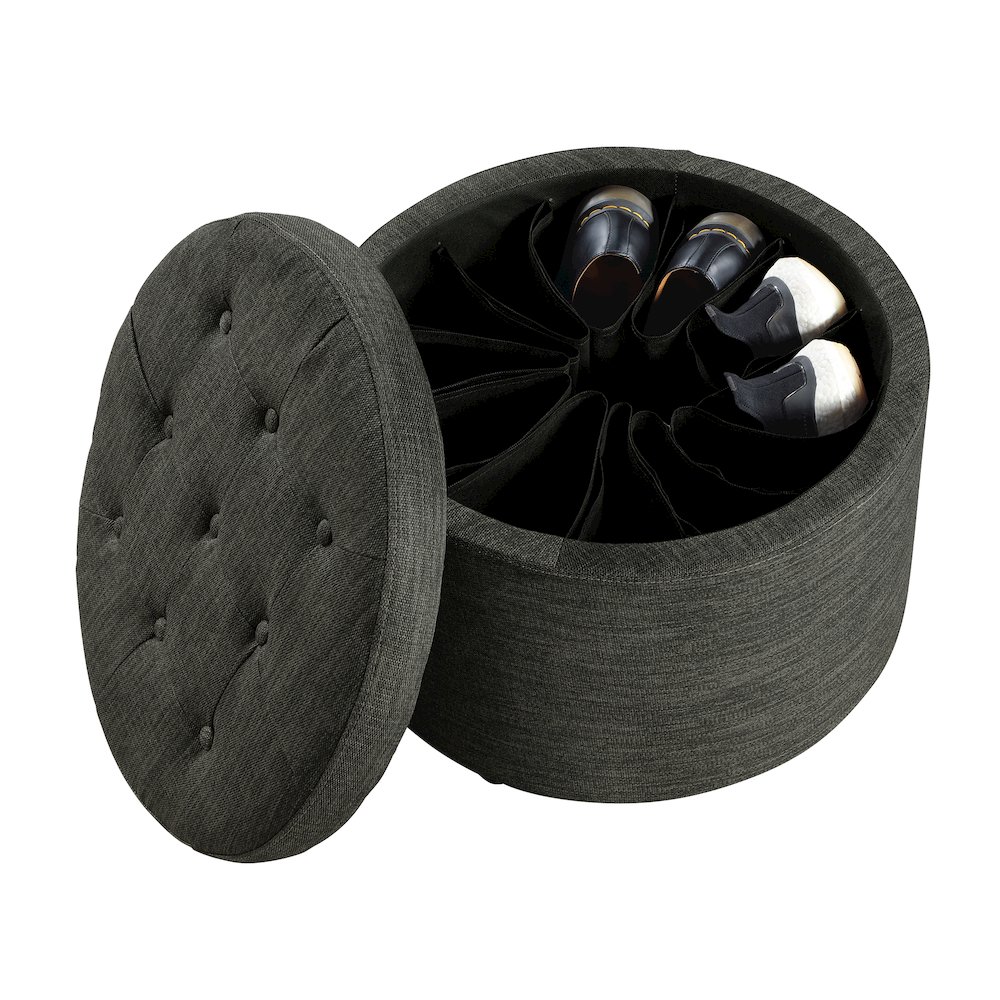 Designs4Comfort Round Shoe Ottoman. Picture 3