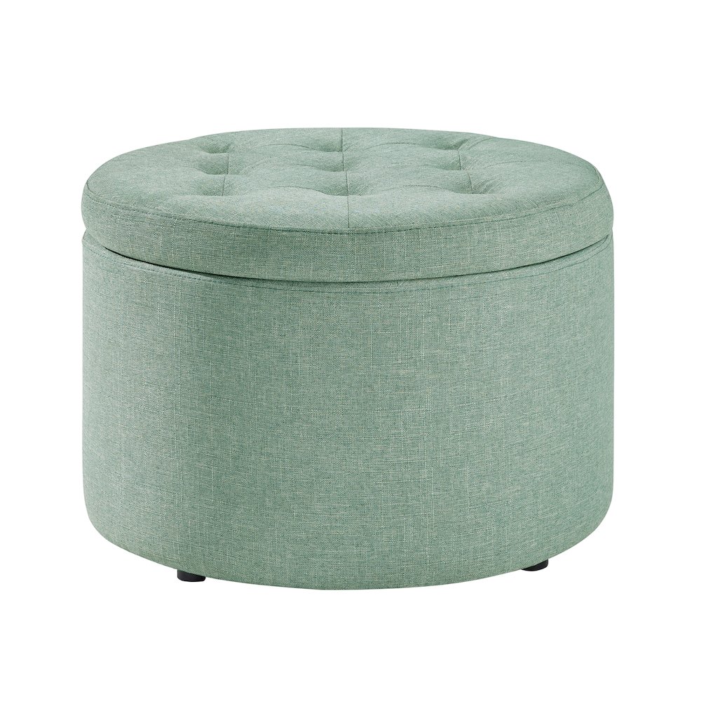 Designs4Comfort Round Shoe Ottoman. Picture 1