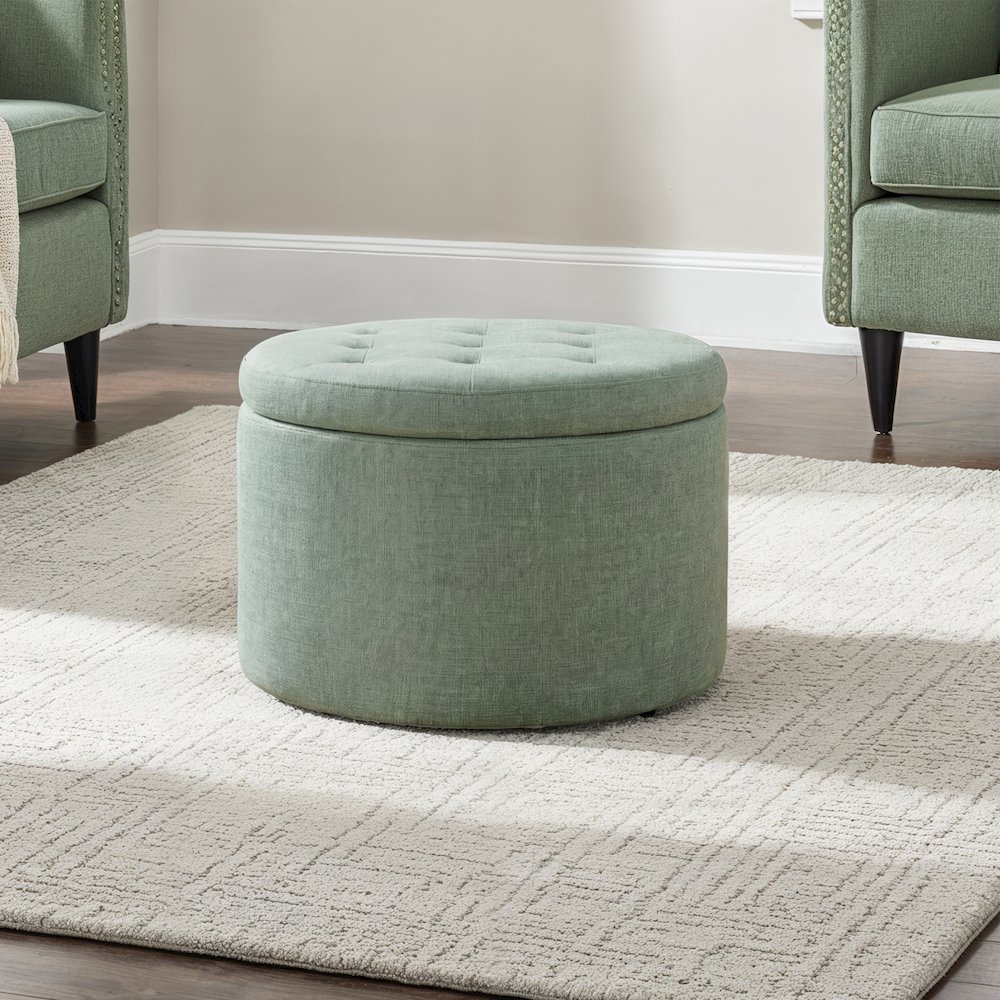 Designs4Comfort Round Shoe Ottoman. Picture 2