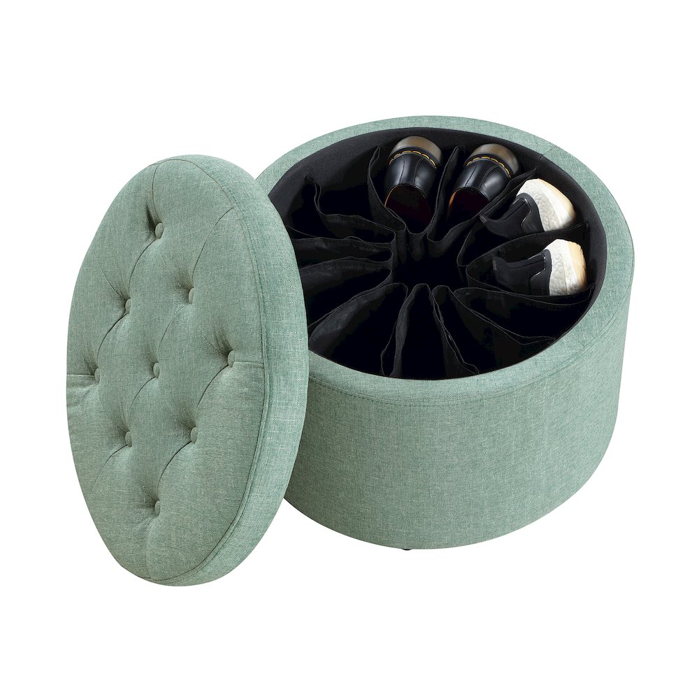 Designs4Comfort Round Shoe Ottoman. Picture 3