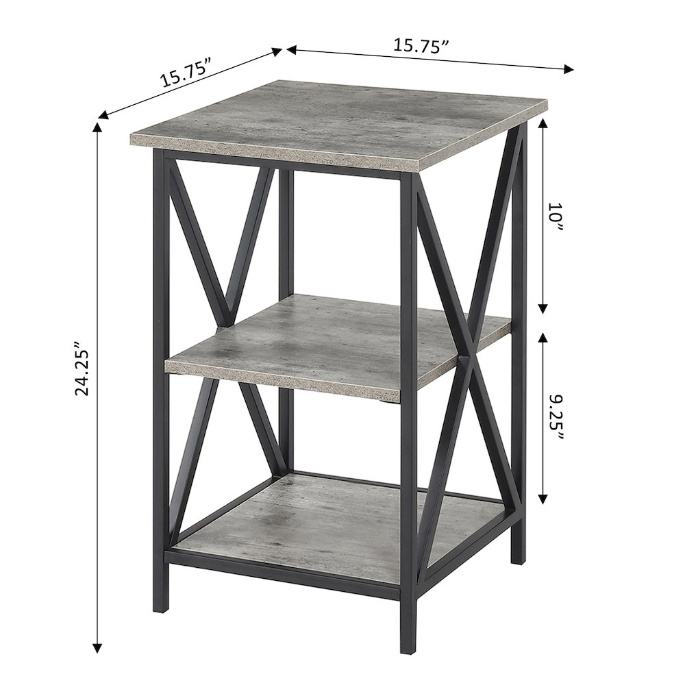 Tucson 3 Tier End Table. Picture 6