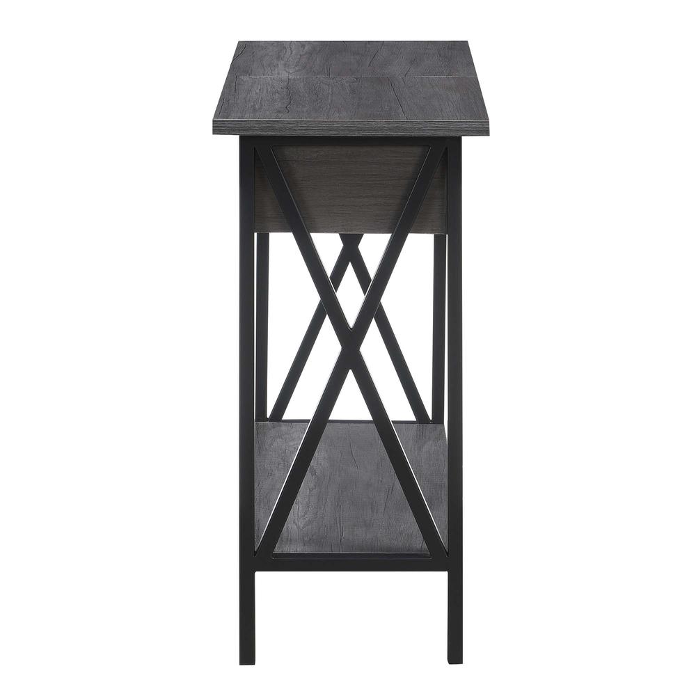 Tucson Flip Top End Table with Charging Station and Shelf. Picture 5