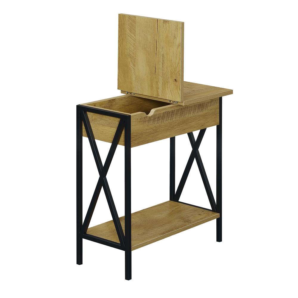 Tucson Flip Top End Table with Charging Station. Picture 3