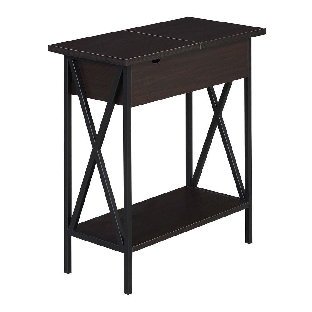 Tucson Flip Top End Table with Charging Station. Picture 2